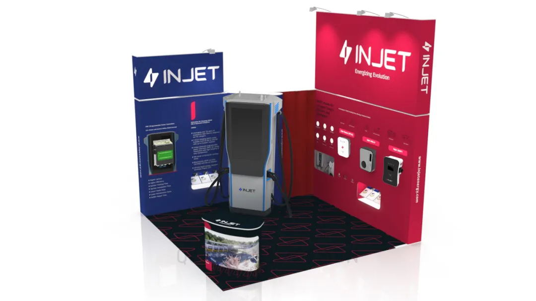 Injet New Energy's Booth at the London EV show